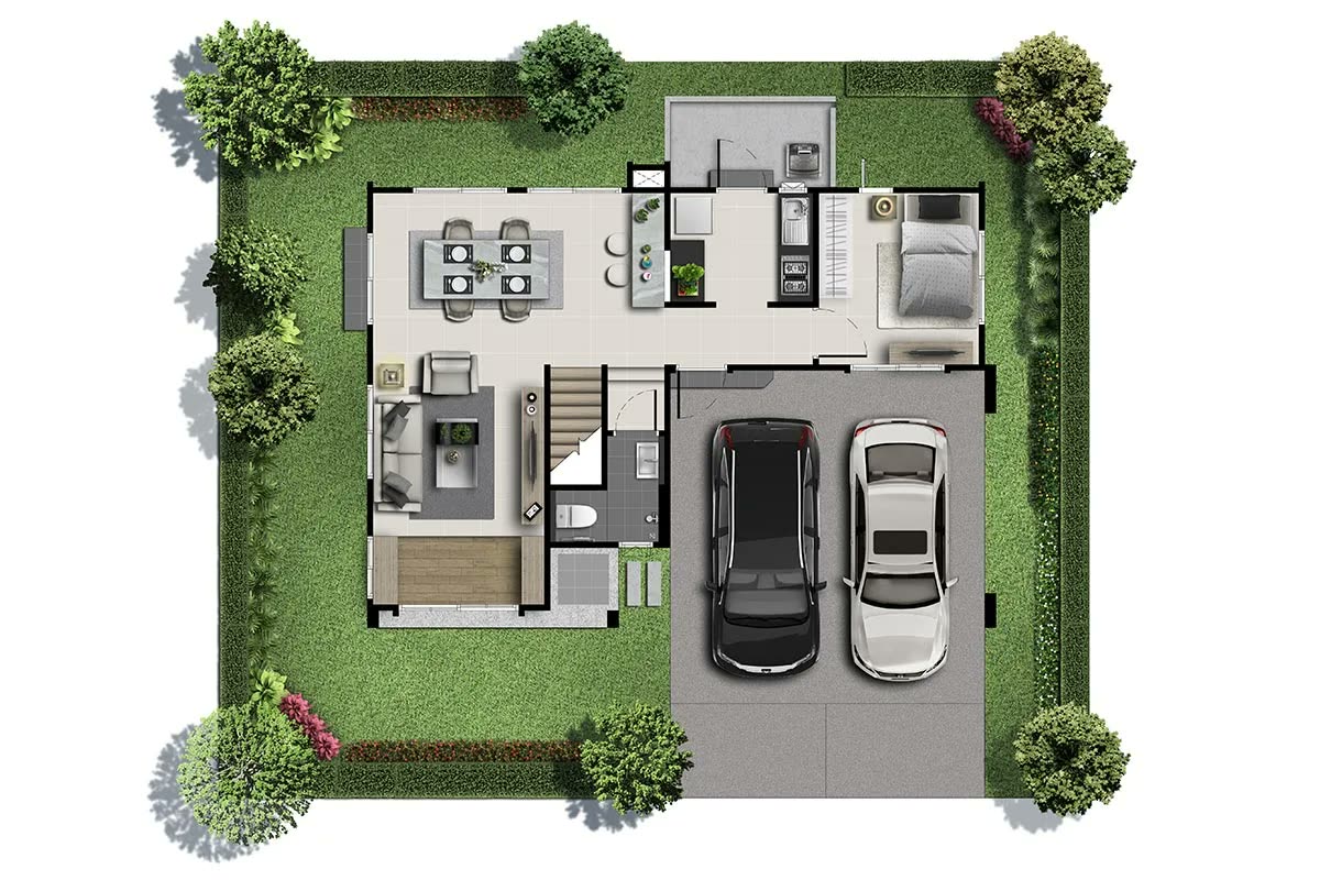 Barley 1st floor plan at Anasiri Paklok