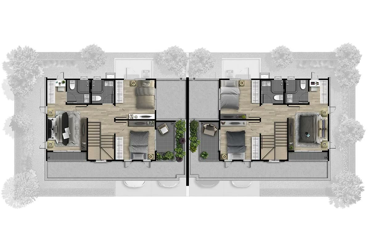 Quinoa 2nd floor plan at Anasiri Paklok